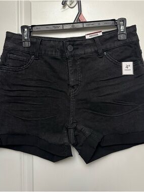 Time and Tru Black Denim Jean Shorts
